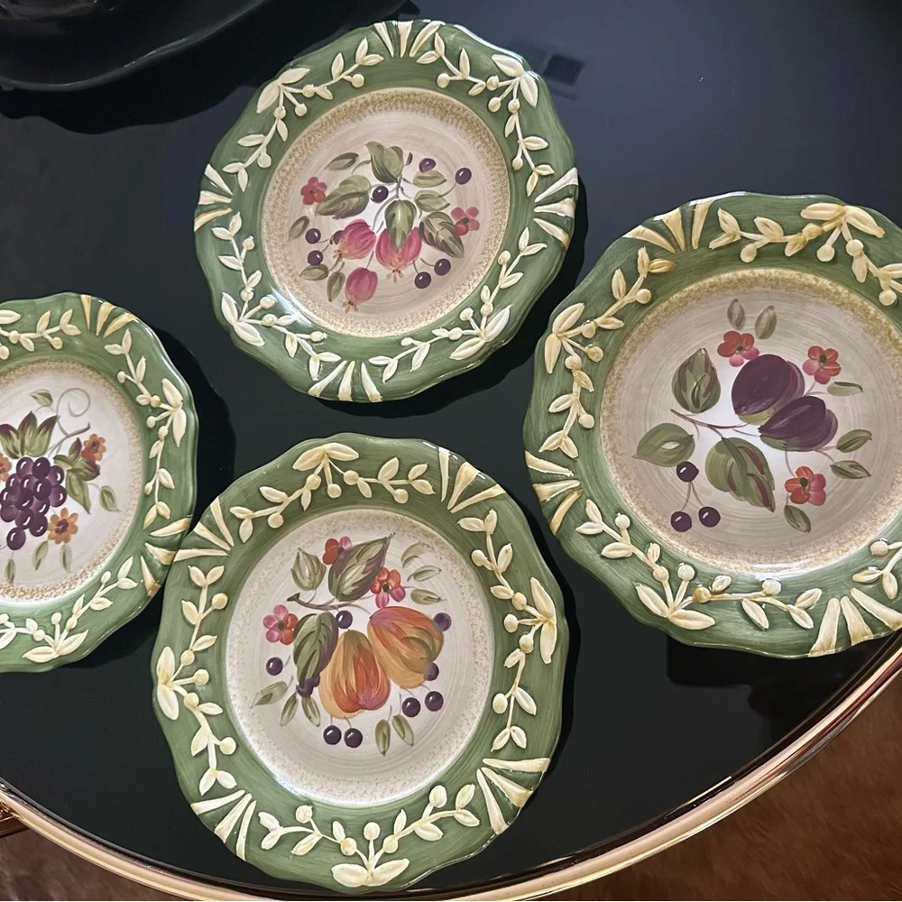 Salad/Dessert Plate La Toscana Set of 4 by Pamela Gladding 8.5” Wide